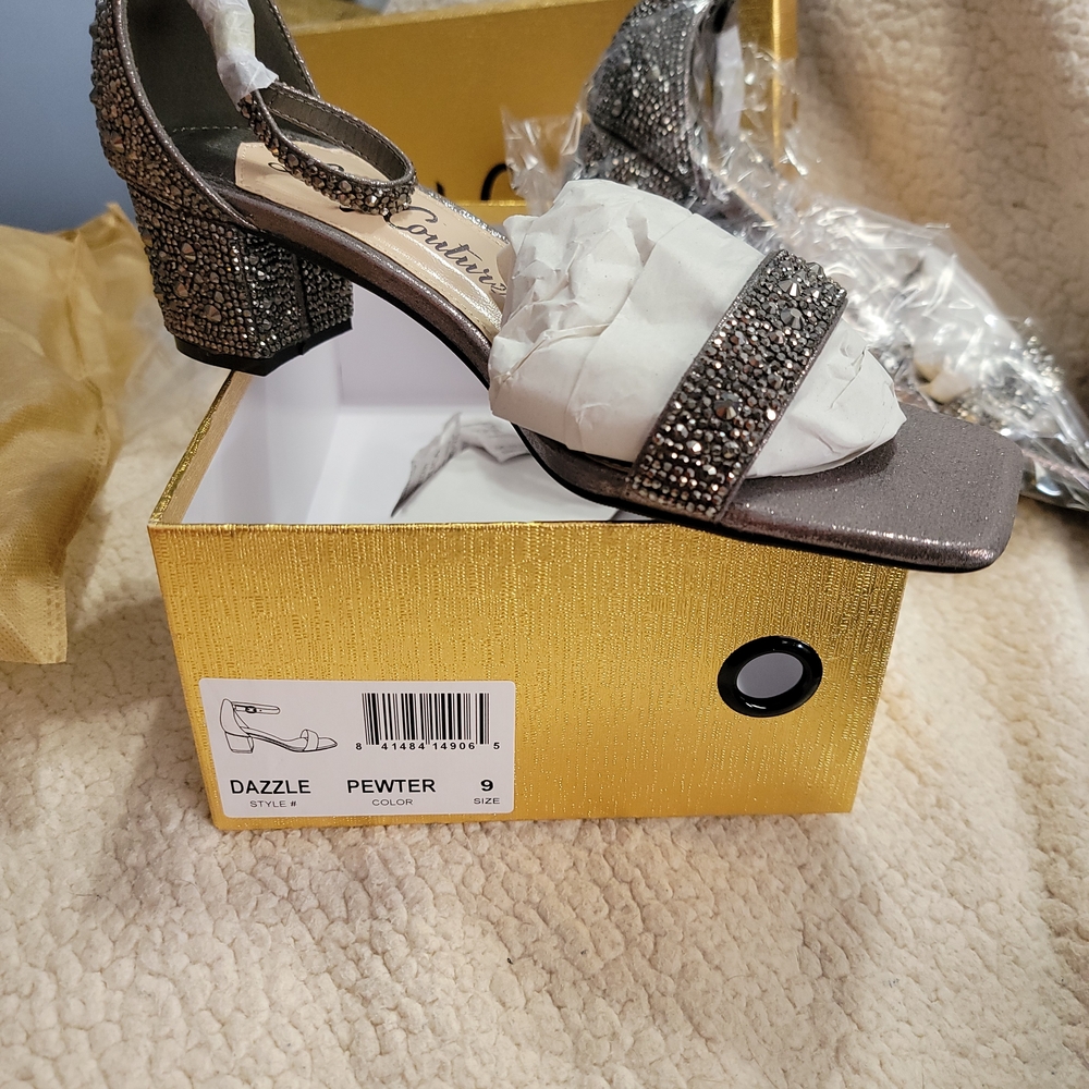 Dazzling Pewter Heels by Couture